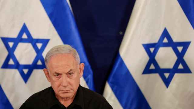 Benjamín Netanyahu, primer ministro de Israel, en una conferencia de prensa.