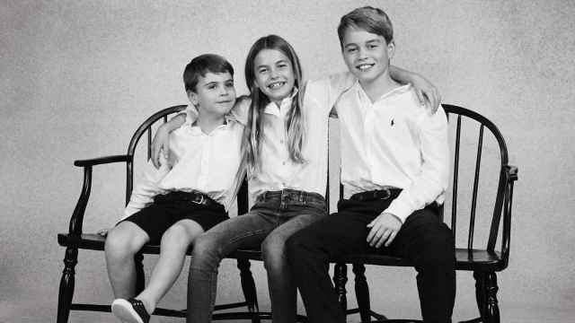George, Louis y Charlotte, los hijos de Guillermo y Kate Middleton.