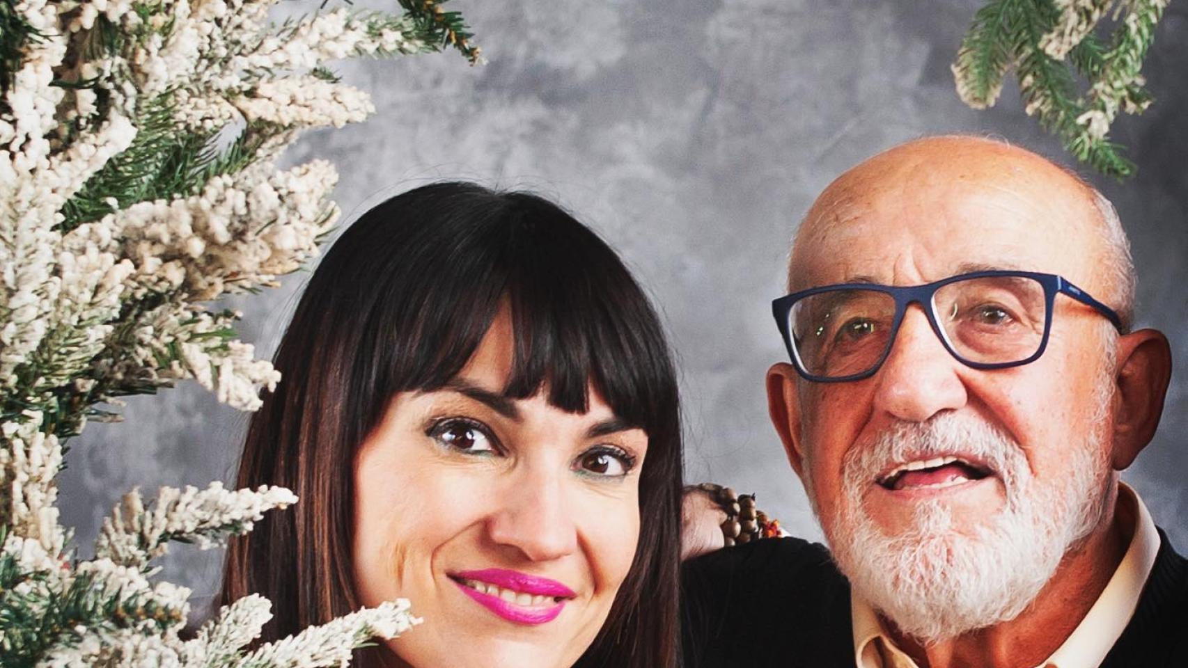 Irene Villa y su padre.