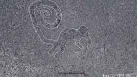 Imagen de uno de los geoglifos encontrados en Nasca, al sur de Perú.