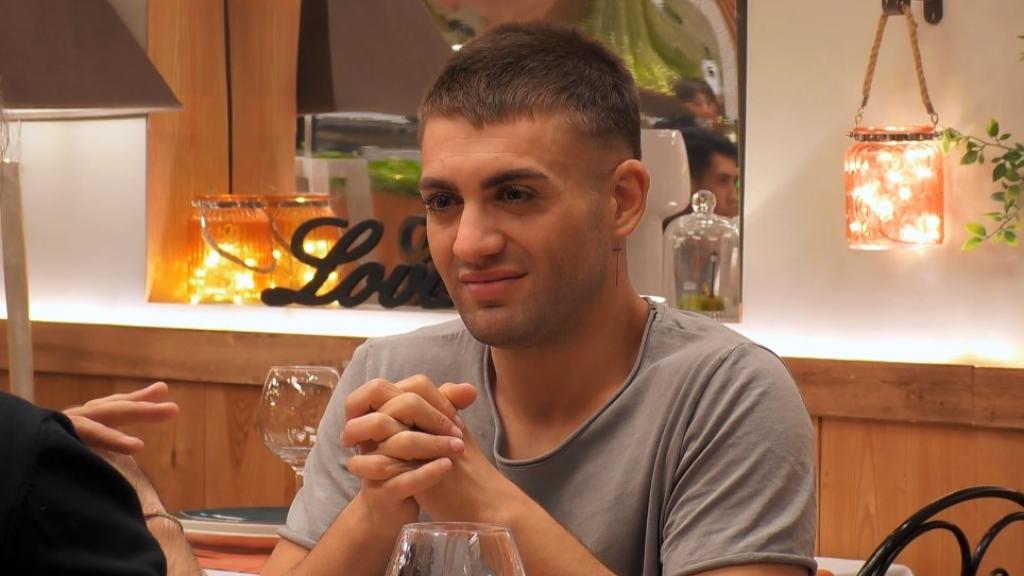 David durante su cita con Ángel en 'First Dates'.