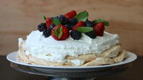 Tarta Pavlova, postre navideño australiano.