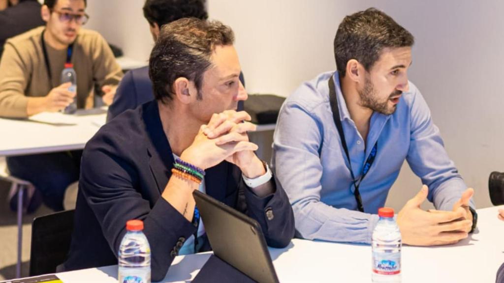 Los fundadores de Fisia, en una imagen de archivo en el WinterInvest.