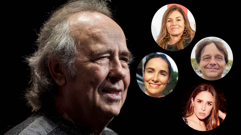 La familia de Serrat que celebra su Premio Princesa de Asturias: una discreta esposa, tres hijos y una  influencer 
