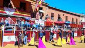 Paseíllo del festival taurino celebrado en Mayorga el pasado septiembre