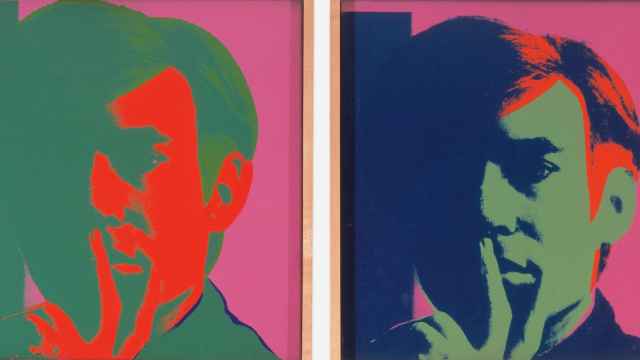 Detalle de 'Autorretrato' de Andy Warhol