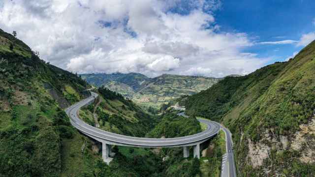 Una autopista construida por Sacyr en Colombia