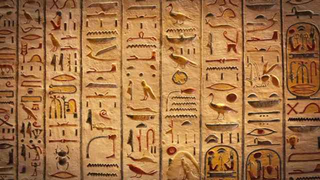 Jeroglíficos en Luxor.