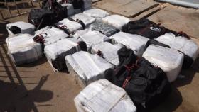Cocaína decomisada por la Marina Nacional de Senegal