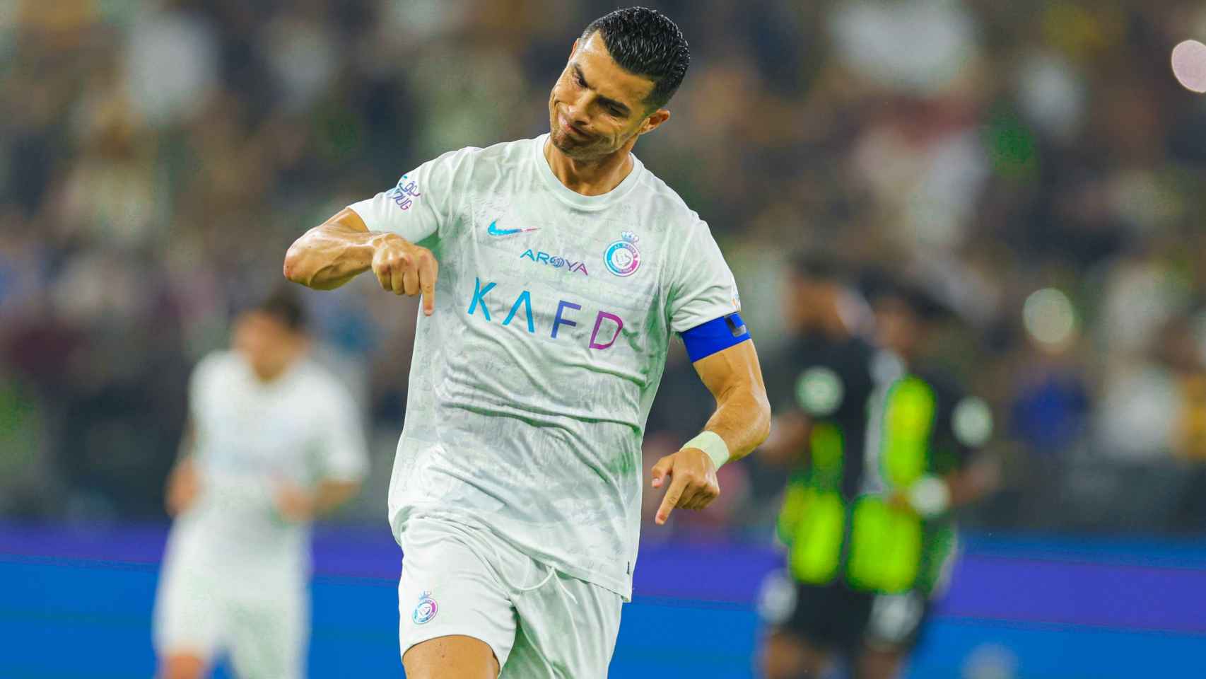 Cristiano Ronaldo celebra uno de sus goles con el Al Nassr.