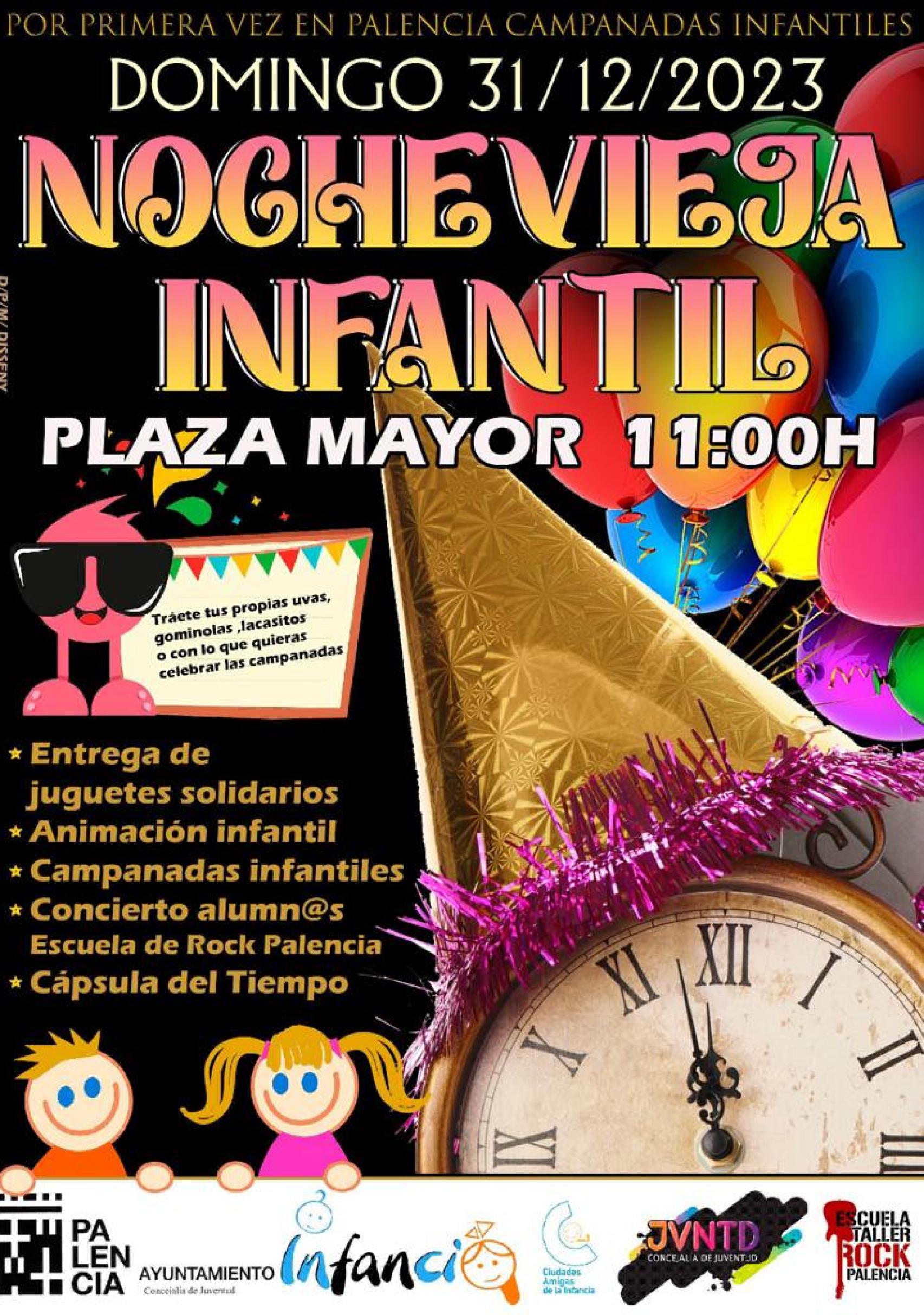 Cartel de la Nochevieja Infantil de Palencia
