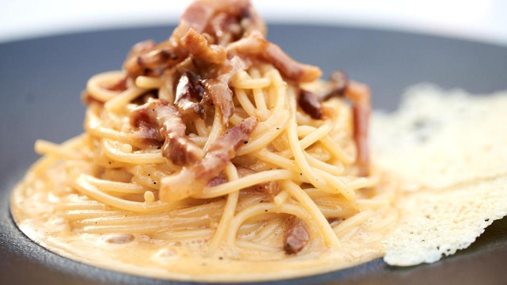 Los espaguetis a la Carbonara de Ornella.