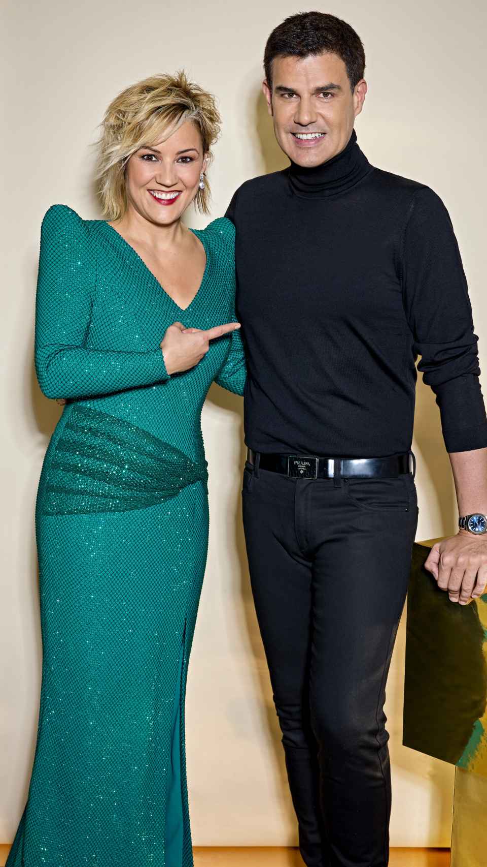 Cristina Pardo y Alejandro de Miguel en las Campanadas de La Sexta en 2022.