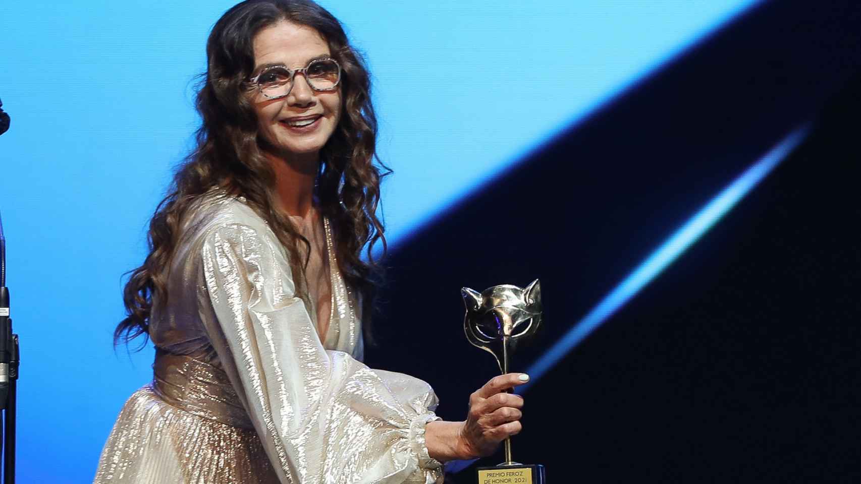Victoria Abril, en los premios Feroz 2021.