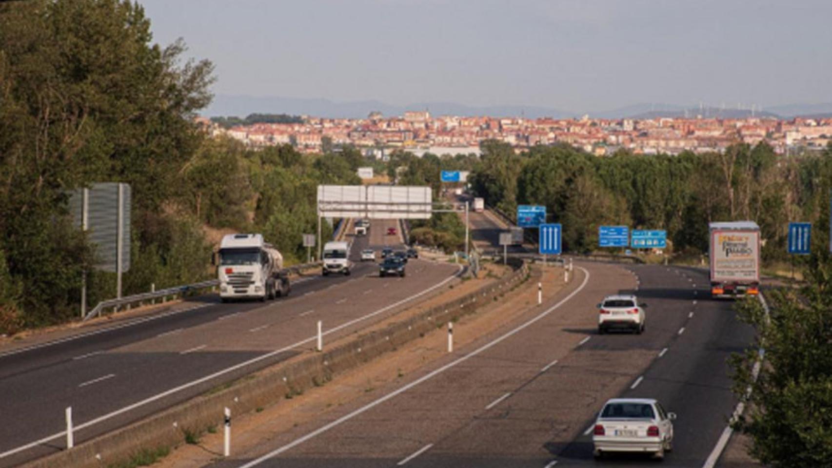 Una carretera de la provincia de Valladolid