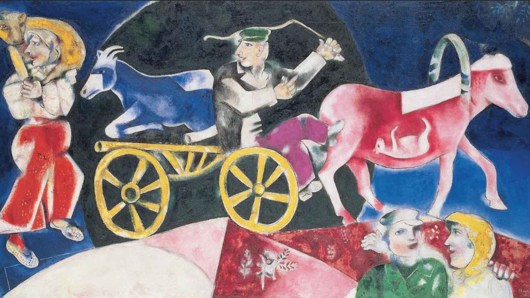 Marc Chagall: 'El vendedor de ganado', h. 1922-1923. © Marc Chagall / VEGAP, Madrid, 2023 © Centre Pompidou, MNAM-CCI, Dist. RMN-Grand Palais / Philippe Migeat