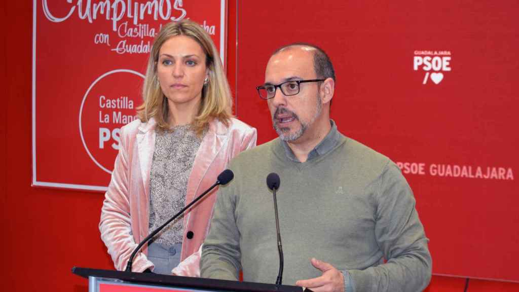 Pablo Bellido y María Jesús Merino, este miércoles en rueda de prensa