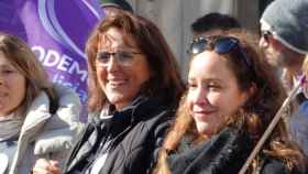 Isabel Faraldo (izquierda) de Podemos Galicia, en una imagen de archivo