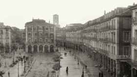La Plaza Mayor de Valladolid en el año 1910