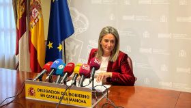 Milagros Tolón, delegada del Gobierno en Castilla-La Mancha, este jueves en rueda de prensa