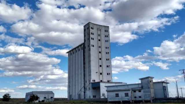 El silo donde se están realizando las obras en Navalcarnero.