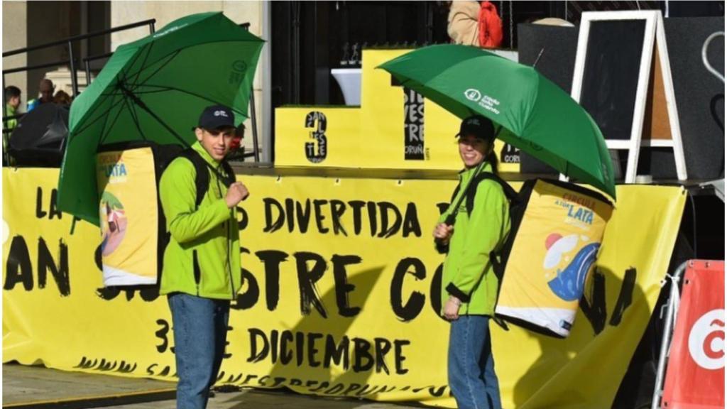 Educadores ambientales en la pasada edición de la carrera