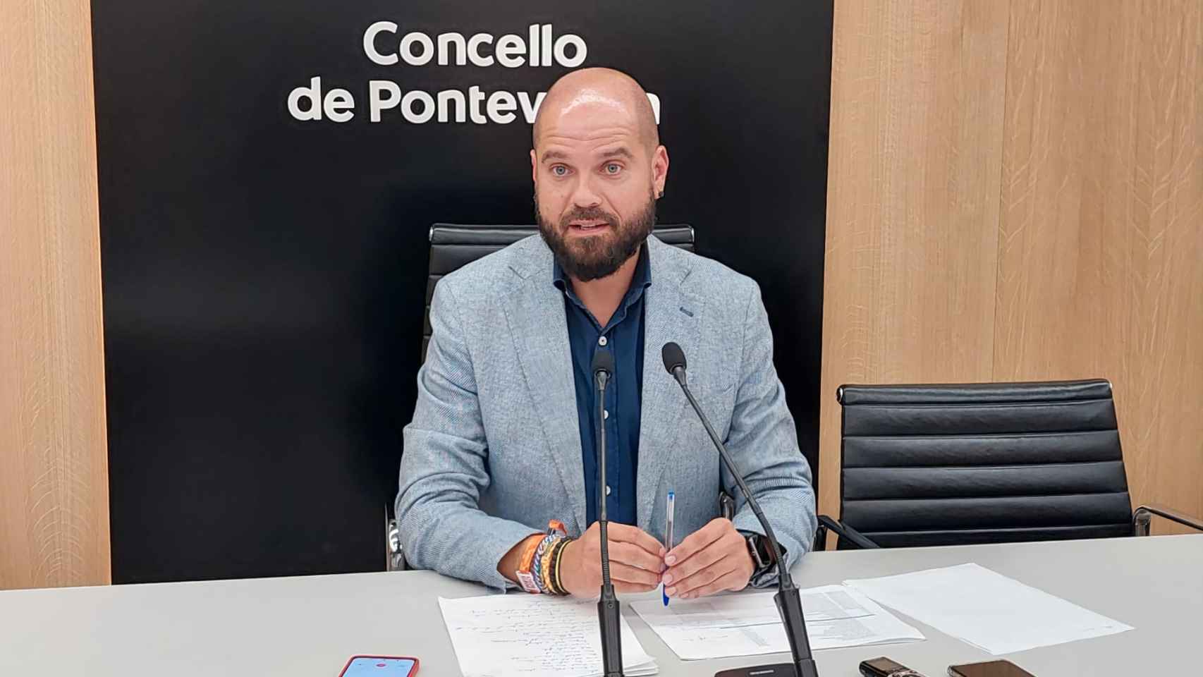 El portavoz del PSOE Iván Puentes.