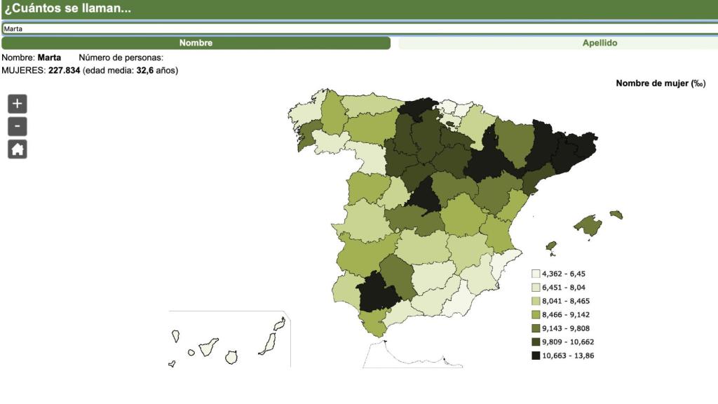 Captura de pantalla del INE.