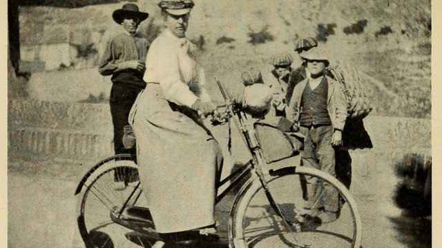 Fanny Bullock a su llegada a Toledo en 1895.