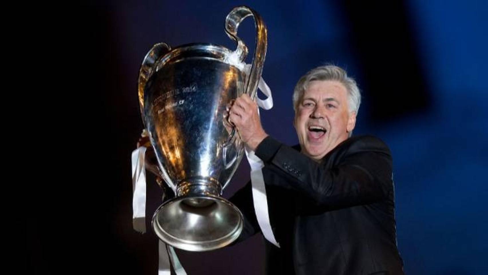 Carlo Ancelotti, con la Champions League 2021/22