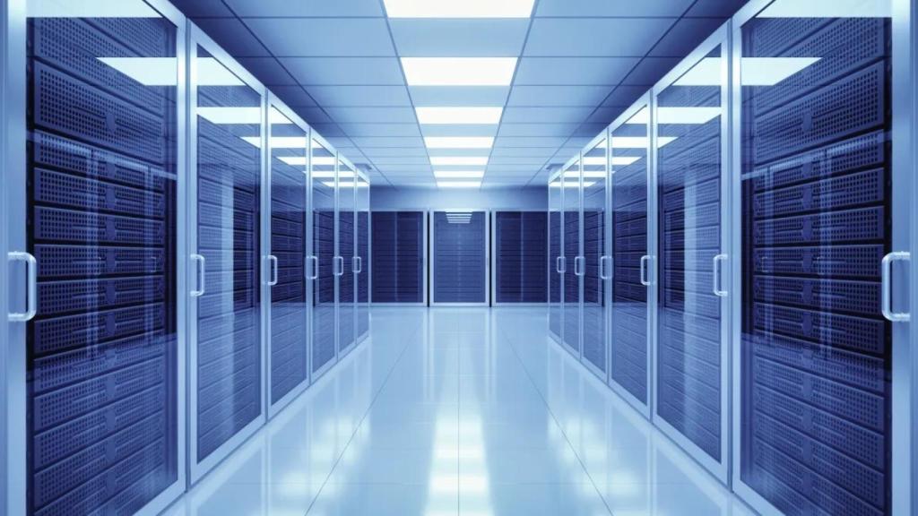 Imagen de archivo del interior de un 'data center'.