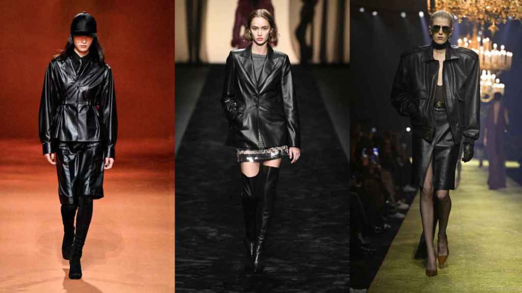 Desfiles otoño/invierno 2023/2024 de Hermès, Alberta Ferretti y Saint Laurent.