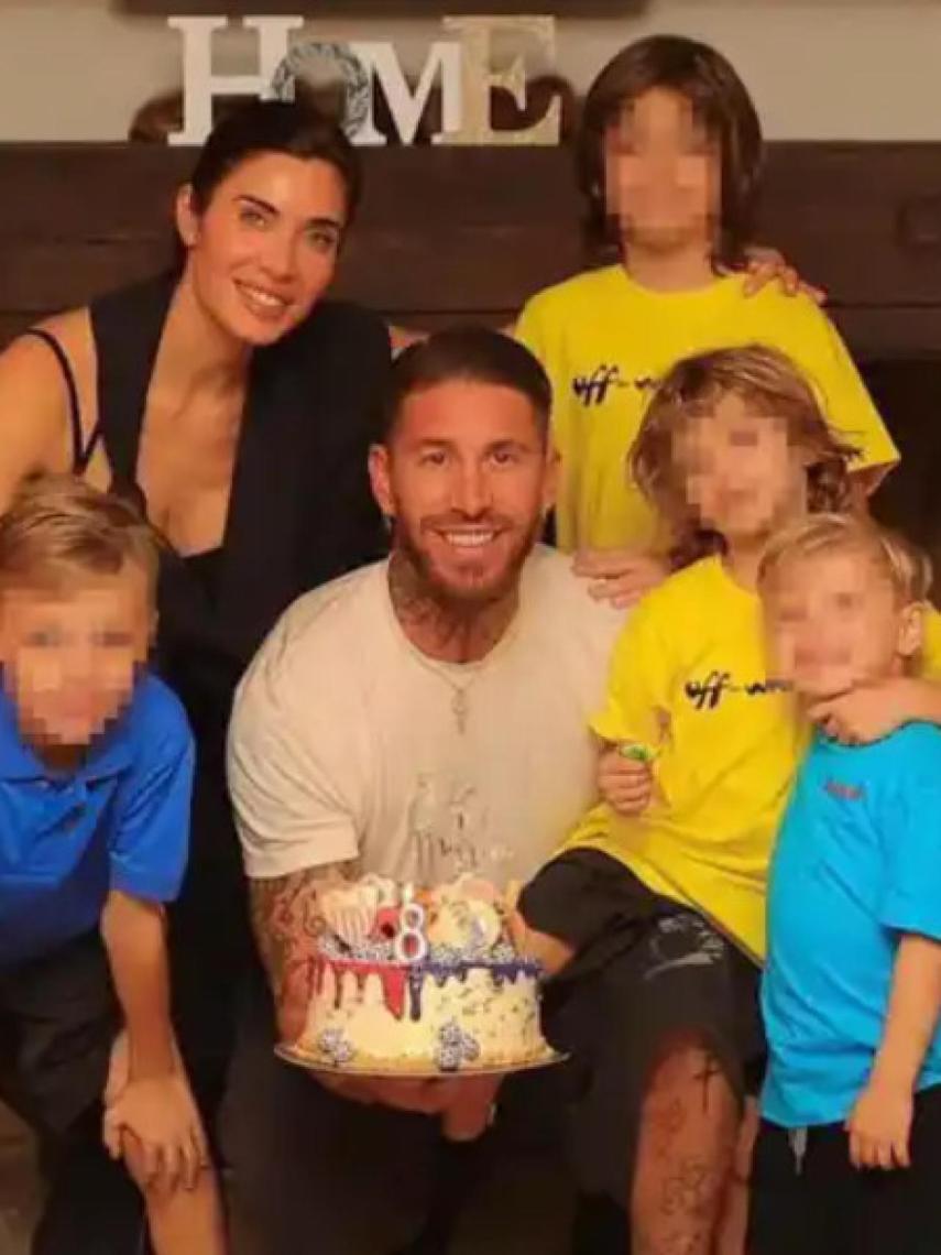 Sergio Ramos y Pilar Rubio con sus hijos, la última vez que se mostraron juntos.