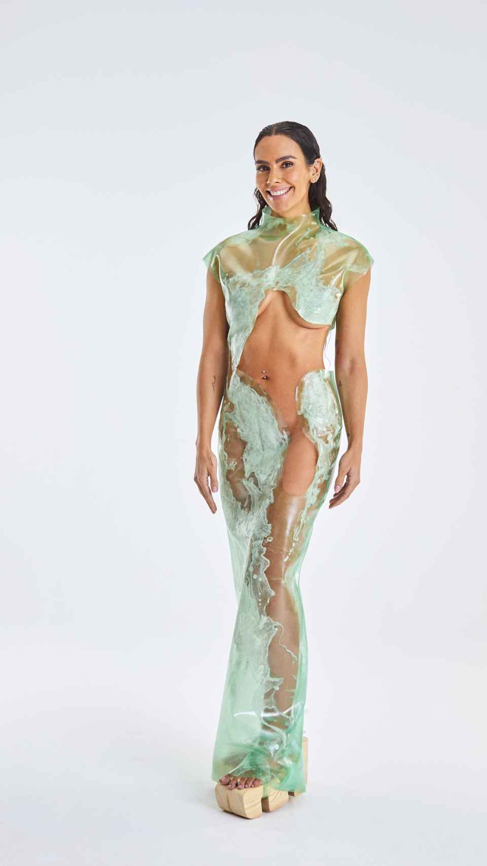 El vestido inspirado una ninfa fluvial de Cristina Pedroche.