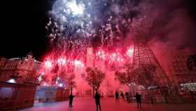 Los fuegos artificiales de Valencia, en Nochevieja 2020.