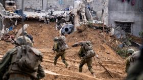 Tropas del ejército de Israel operando en la Franja de Gaza