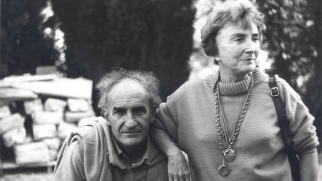 Eduardo Chillida y Pilar Belzunce en Grasse, en 1988. Foto: Hans Spinner. Cortesía de la Sucesión Eduardo Chillida y Hauser & Wirth