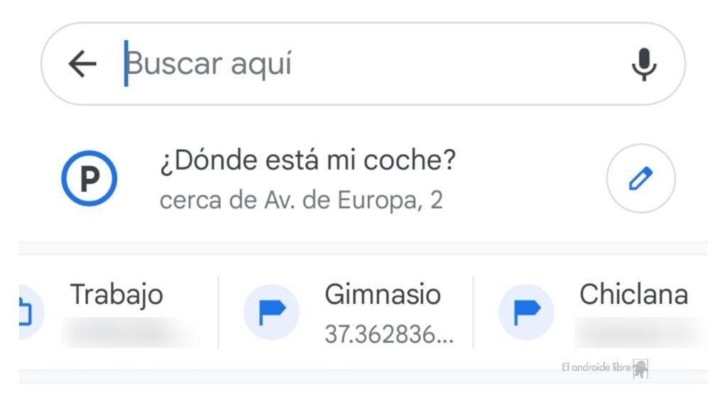 Atajos en Google Maps