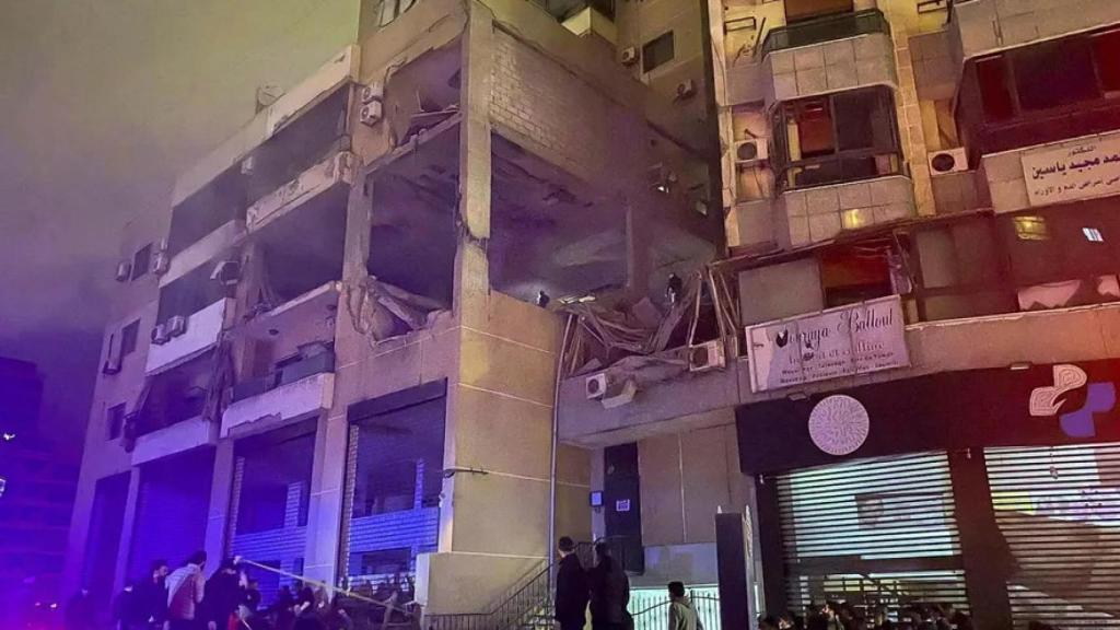 Imágenes de las zonas atacadas por un dron israelí en Líbano.