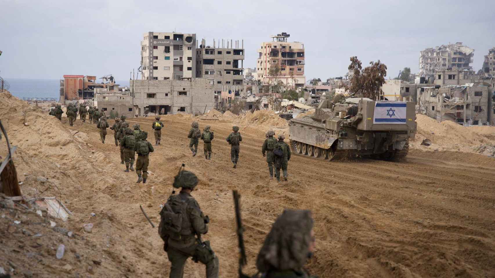 Tropas israelíes en Gaza. 2 de enero de 2024.