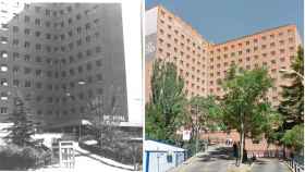 El hospital Clínico en 1978 y ya en el siglo actual