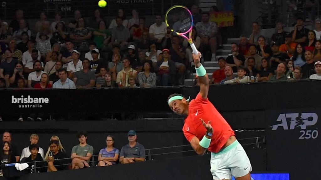 Rafa Nadal, durante su debut en Brisbane