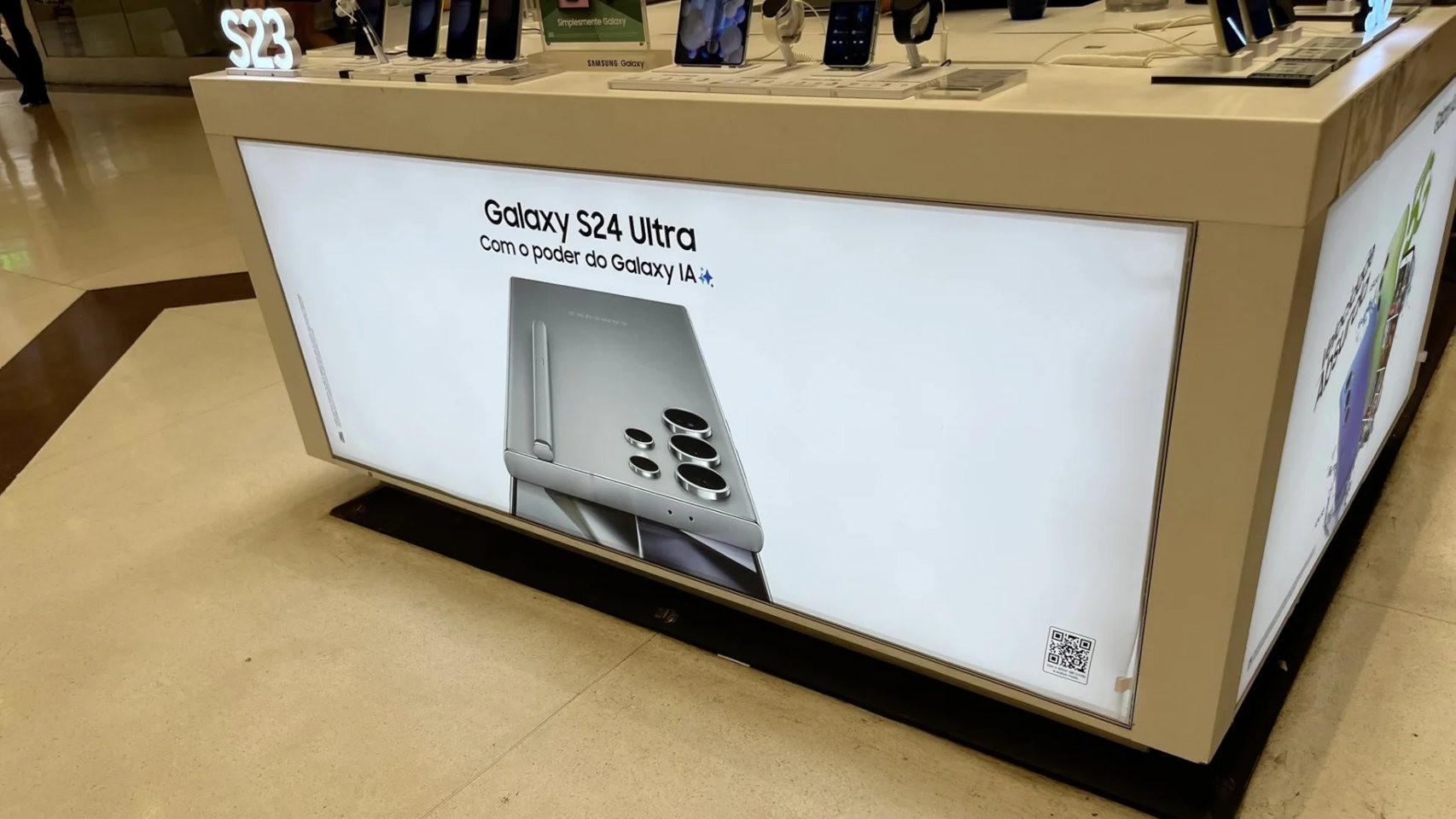 Tienda en Brasil que ya promociona el Samsung Galaxy S24 Ultra
