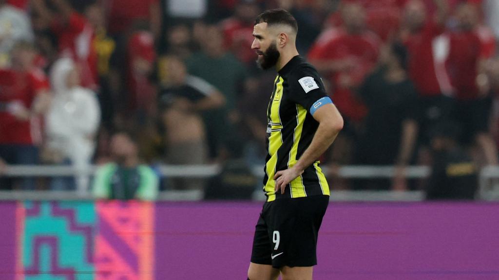 Karim Benzema, durante un partido del Al Ittihad.