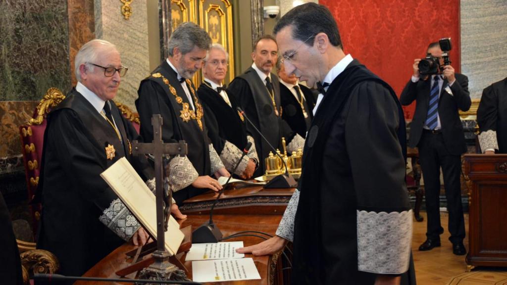 Juan María Díaz Fraile, durante su toma de posesión como magistrado del Tribunal Supremo el 19 de noviembre de 2019./