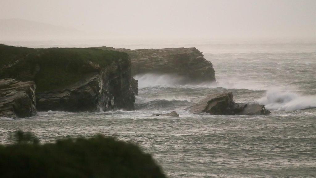 Foto de archivo de un día de temporal en Galicia.