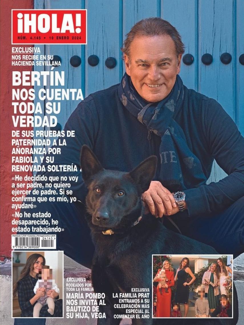 Bertín Osborne, portada de la revista '¡HOLA!' este miércoles, 3 de enero.