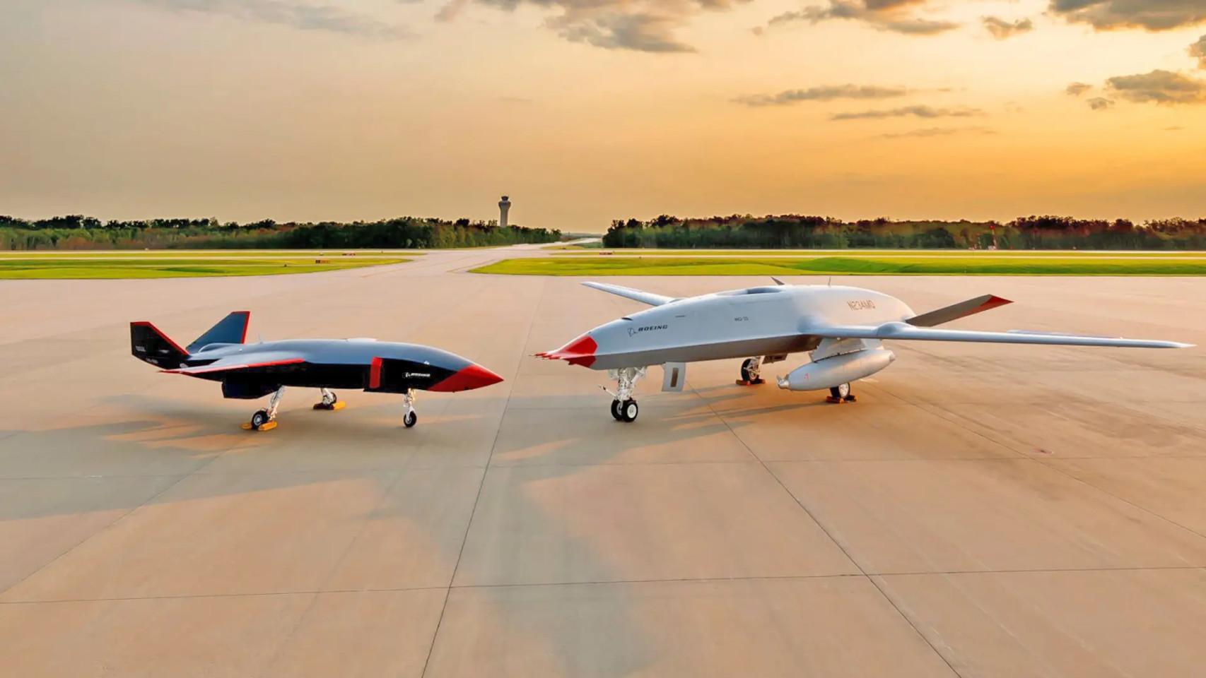 Drones MQ-28 y MQ-25 que trabajarán codo a codo con los cazas tripulados