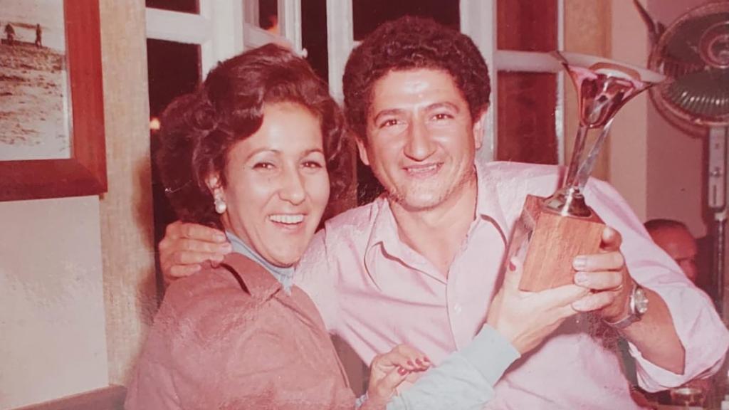 Román y Paquita de jóvenes.