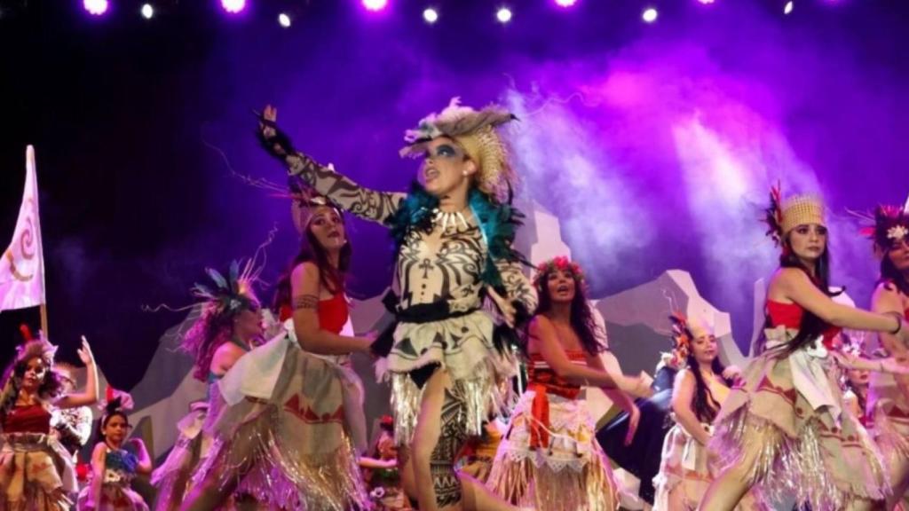 La performance de Foguerer Carolinas en el Certamen Artístico del pasado 9 de diciembre.